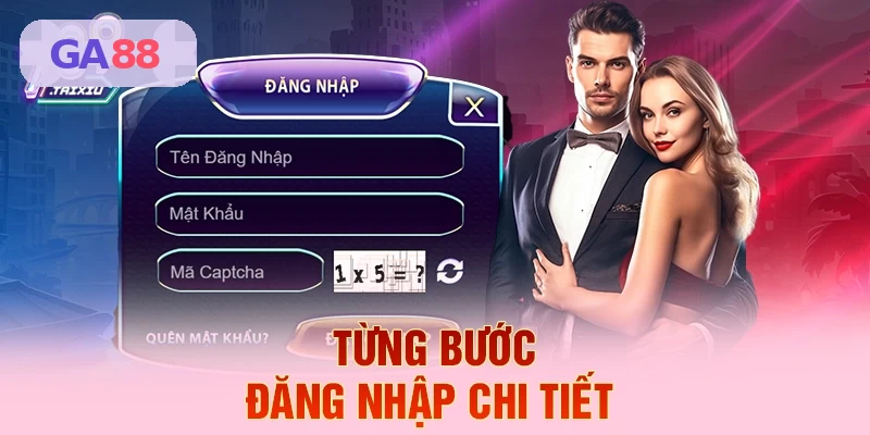 Các bước đăng nhập GA88 chi tiết